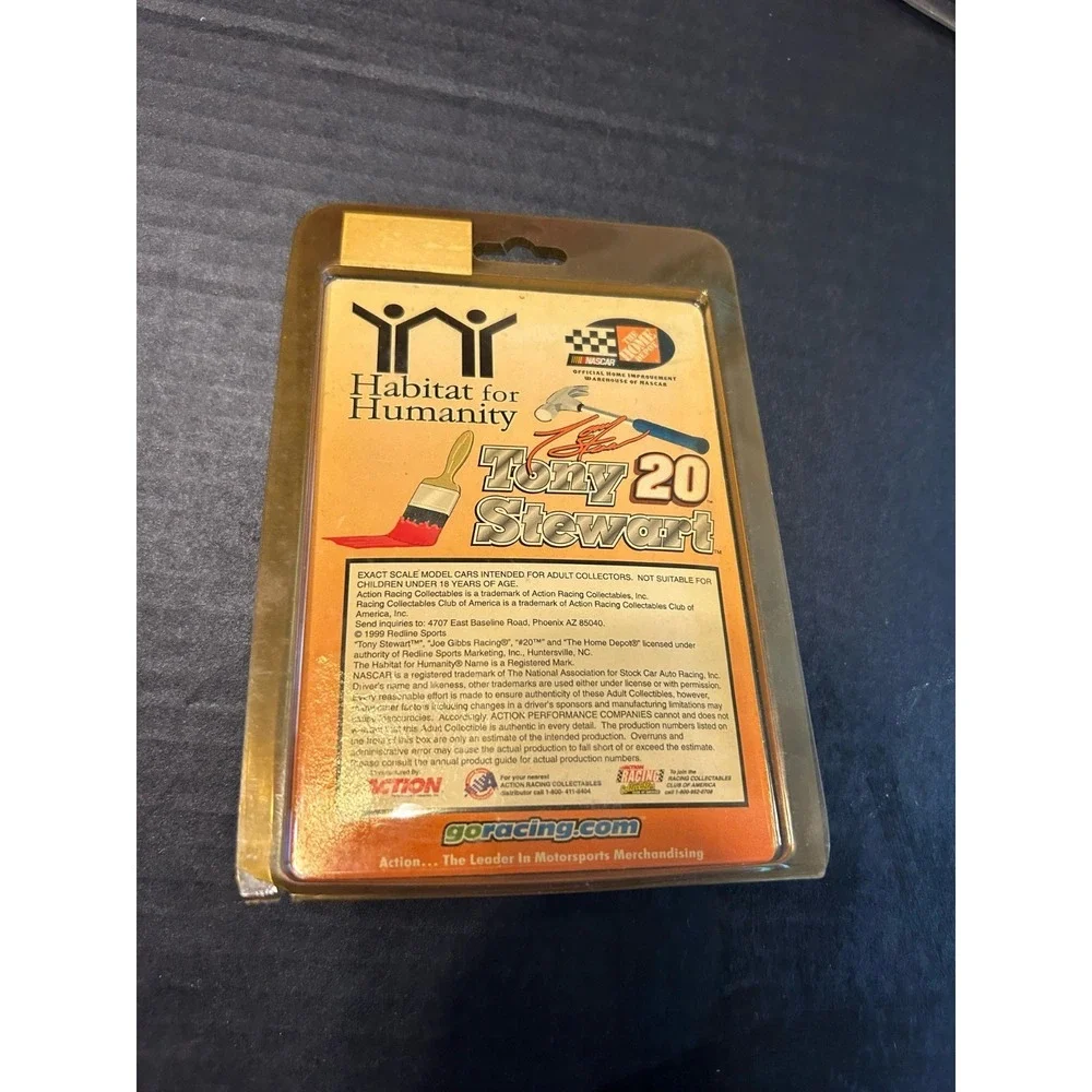 Rookie 1999 Tony Stewart #20 Home Depot / Habitat For Humanity Action 1/64